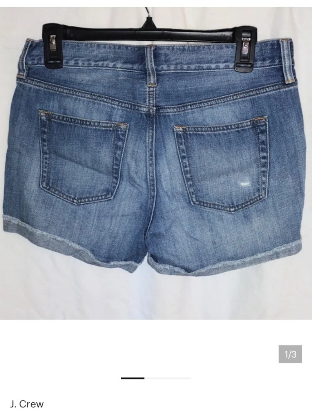 J. Crew Light Blue Rolled-Hem Denim Shorts